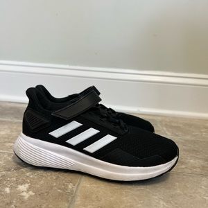 Kids Adidas black sneakers size 13.5.